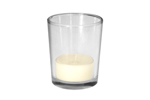 Teelichthalter Glas